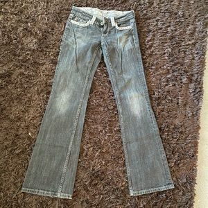 Gray denim designer miss me jeans